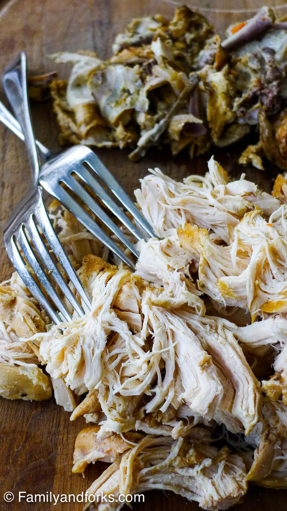 slow-cooked-garlic-chicken-forks