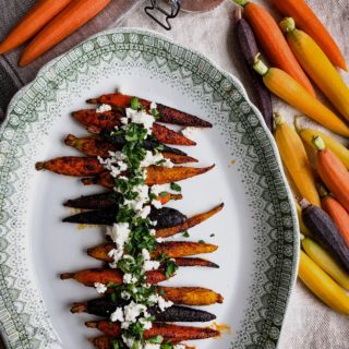 roasted carrots on plate